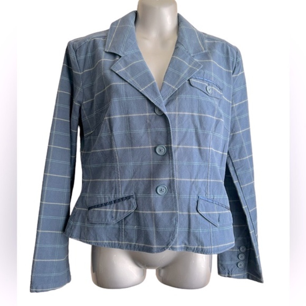 𝅺Aeropostale Fitted Blue Blazer • Used • Size: Medium​